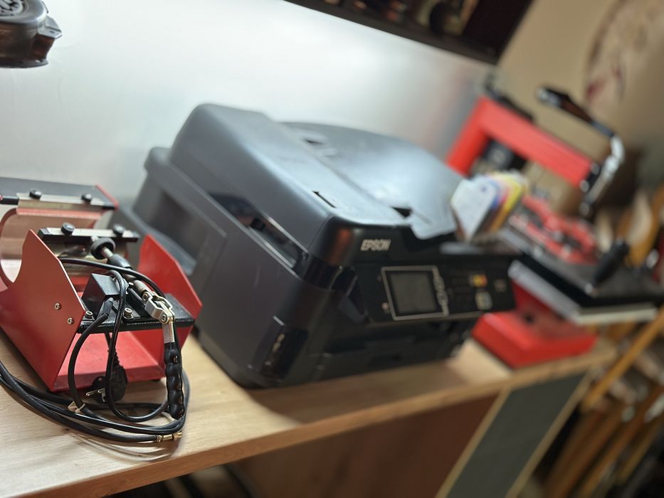 Сублімаційний комплект: принтер Epson WF-7610 + термопрес + насадки
