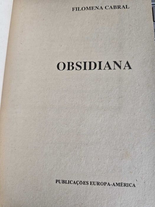 Obsidiana - Filomena Cabral
