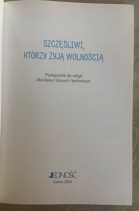 Szczęśliwi, którzy żyją wolnością 1 Religia