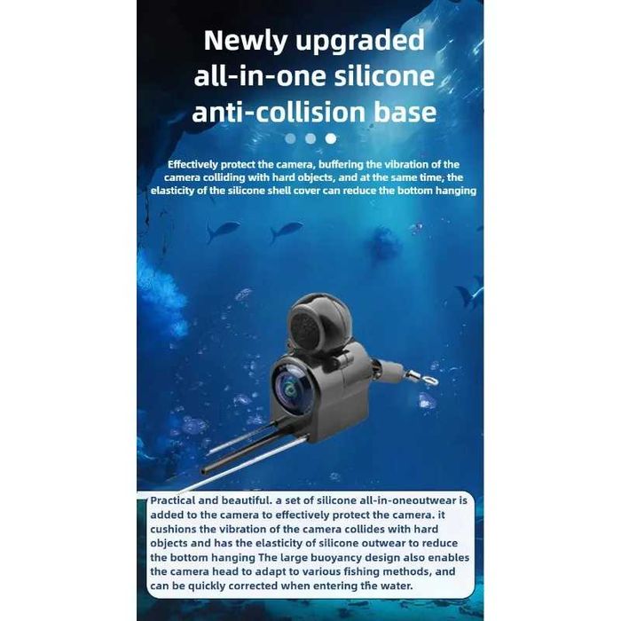 Fish Finder Lokalizator ryb kamera wyświetlacz LCD 4.3
