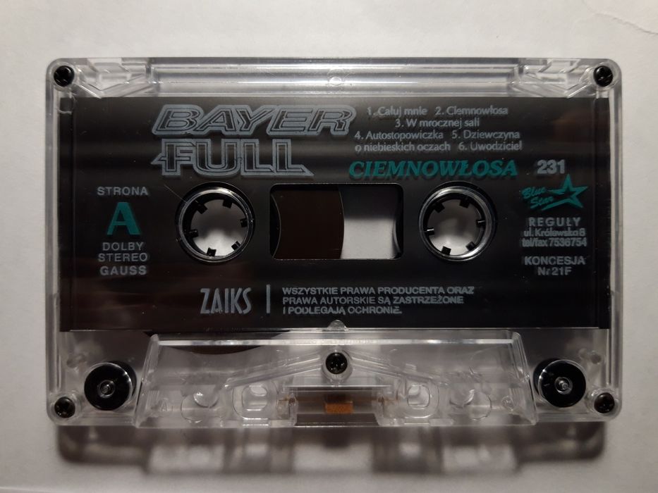 Bayer Full – Ciemnowłosa (Kaseta, 1995)