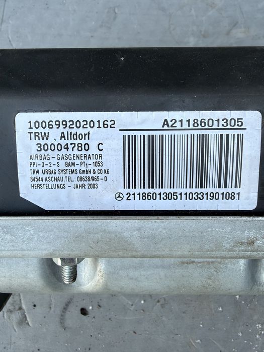 Airbag подушка безопасности пасажира Mercedes W211