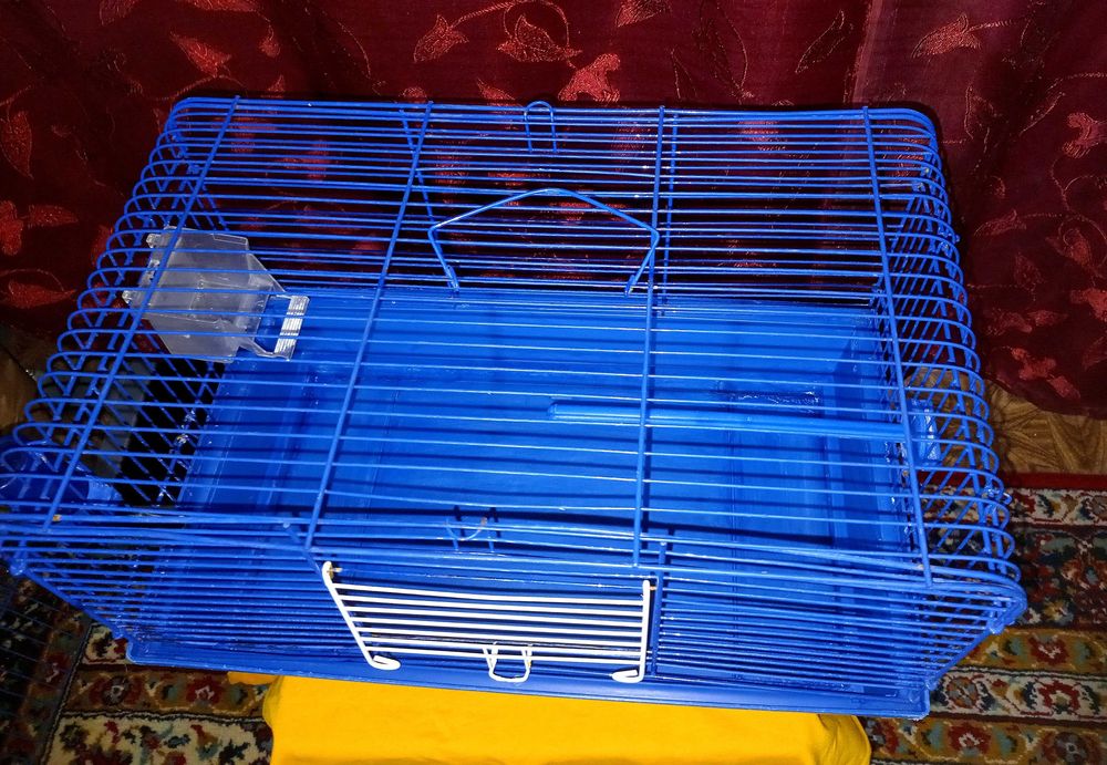 Клітка для птахів, гризунів /глибокий піддон/ поїлка/годівниця/жердина