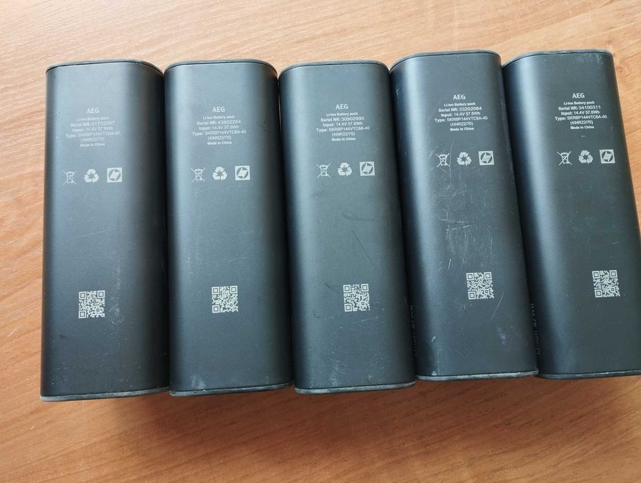 Zestaw 5 sztuk Baterii AEG SKRBP144VTC6A-40 do odkurzaczy AEG/Electrolux