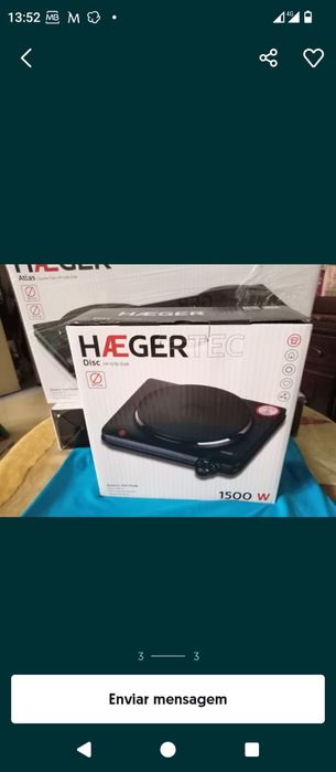 FOGÃO ELÉTRICO PORTÁTIL campismo