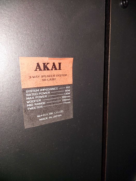 Colunas Akai SR-LA301 (Japão) GRANDES