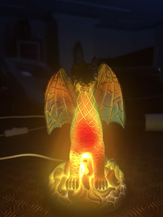 Candeeiro Dragão Iluminado