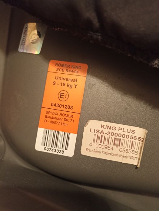Romet Britax King Plus 9-18 kg