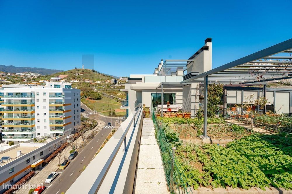Apartamento T4 no Amparo com um "Quintal nas Alturas"