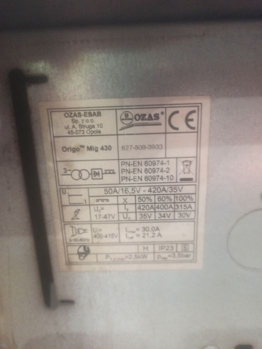 Spawarka ESAB Mig 430