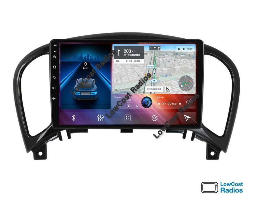 Auto Rádio 9' NISAN JUKE 2010 A 2019 | GPS ANDROID BT USB APPS WIFI | CARPLAY • ANDROID AUTO