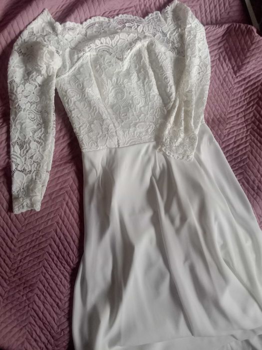 Suknia ślubna ecru M