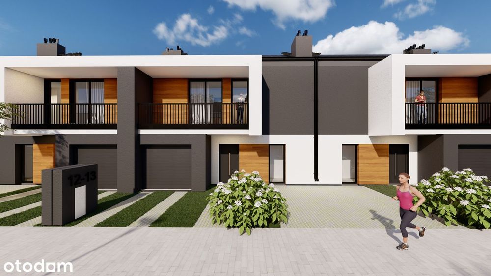Konstantynów Ł, przy Smulsku, dom szeregowy 110m2