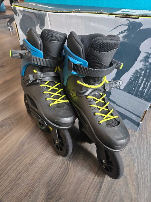 Rolki Rollerblade RB 110 3WD - Czarno/Niebieskie – stan BDB |44,5/29cm