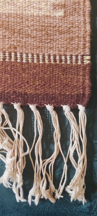 Kilim wełniany gobelin z frędzlami