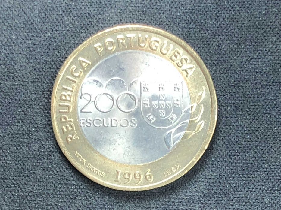 200 Escudos 1996 Bi-metálica XXVI Jogos Olímpicos Atlanta 96