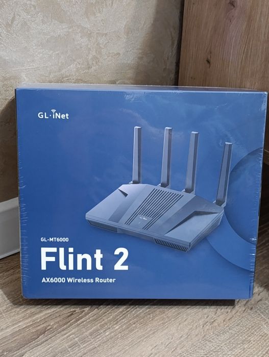 Роутер GL.iNet Flint 2 GL-MT6000 / Flint 3e GL-BE6500 / Global EU розетка OpenWrt VPN