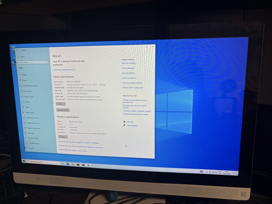 komputer hp all-in-one 24” i5 8Gb 1Tb