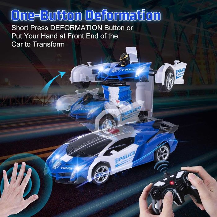 VBKKTY 2 W 1 samochód transformator RC skala 1:18