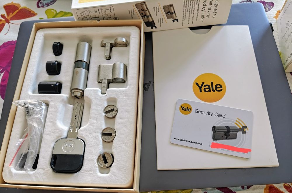 Cilindro ajustável alta segurança YALE LINUS p/ fechadura inteligente