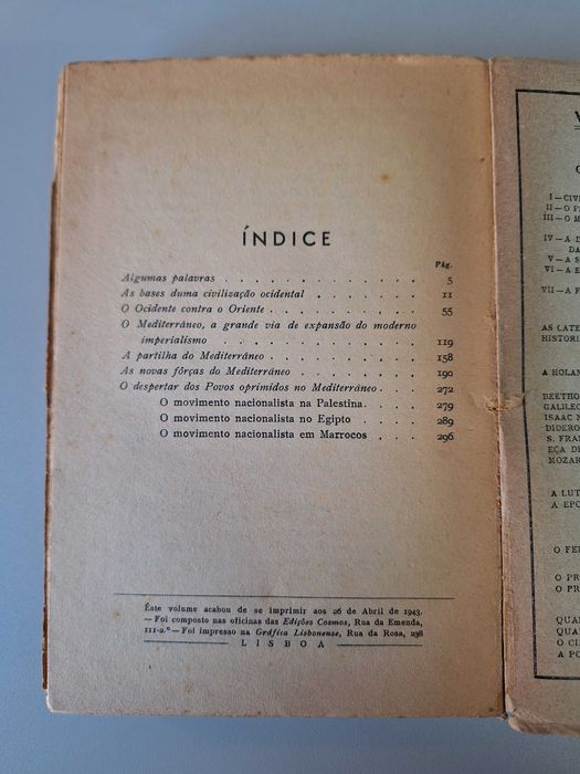 O problema do Mediterrâneo - Jorge Alarcão (1ª edição, 1943)