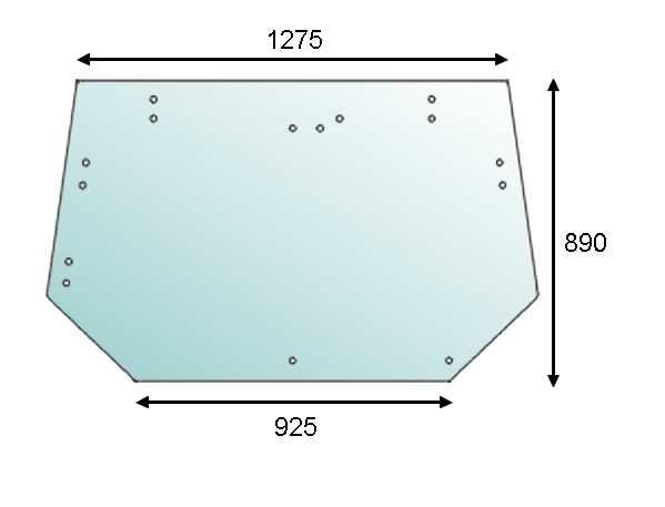 szyba tylna Valtra Valmet seria 6000 T
