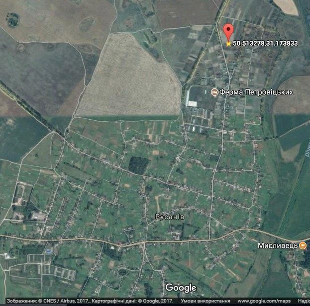 Продам земельну ділянку в с.Русанів, Броварський район, Київська обл.