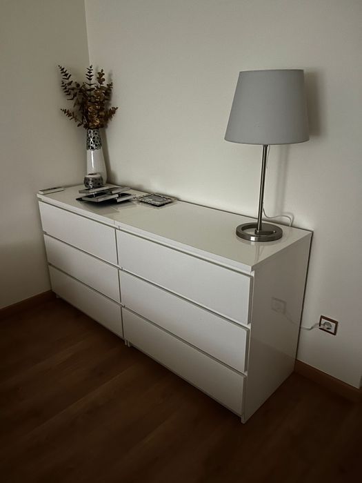 Cómodas brancas malm ikea