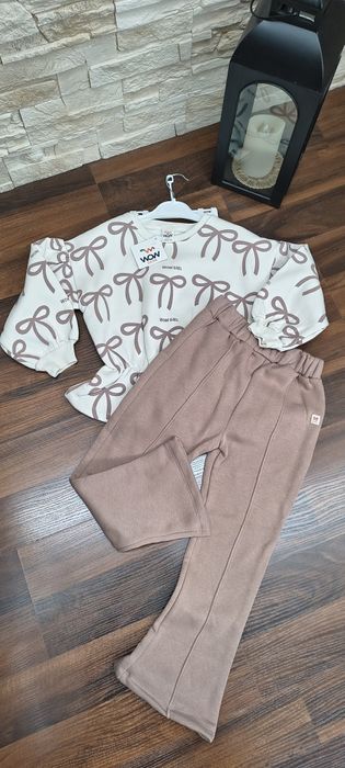 Komplet dla dziewczynki kokardka