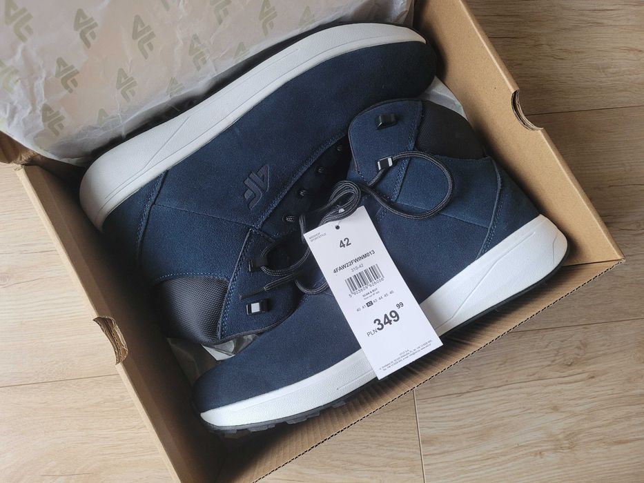NOWE buty męskie 4F - r. 42 zamsz