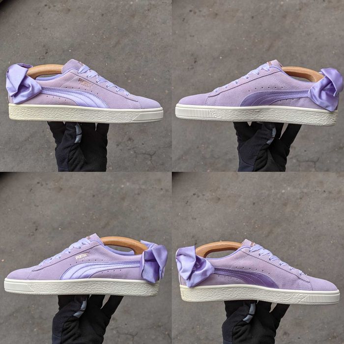 39 - Puma Suede Bow Rihanna Cat Purple Rose кеди кросівки рожеві