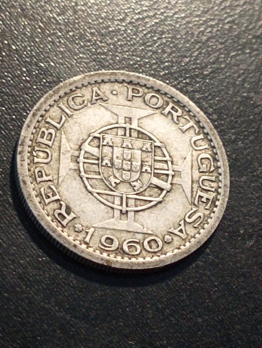 5 Escudos de Moçambique de 1960 	- Prata - Moçambique	1960 - Bela MBC