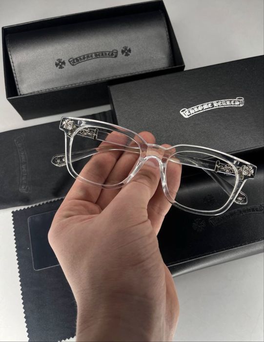 Окуляри Chrome Hearts прозорі