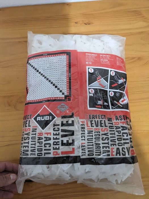 Grampos de Nivelamento DELTA LEVELING SYSTEM Rubi 0,5mm