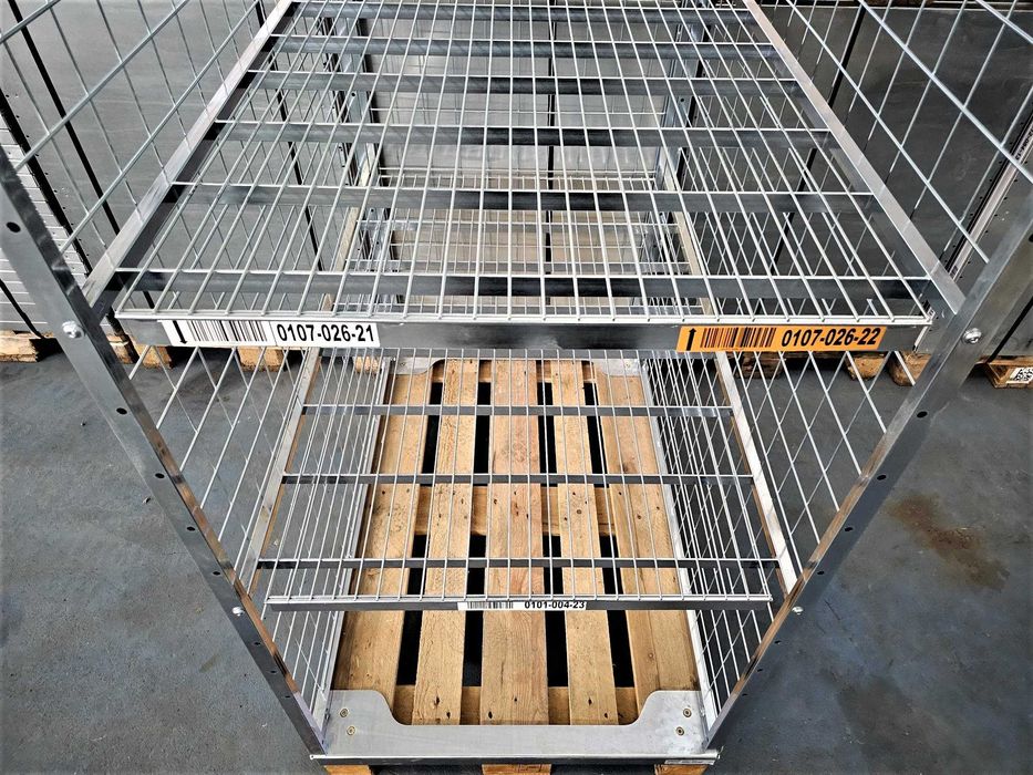 Kosz Nadstawka Gitterbox Regał Pojemnik EPAL Magazynowy Transportowy