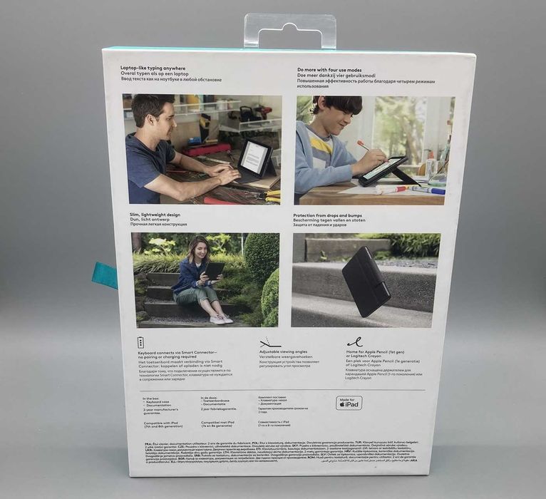 Чохол-клавіатура для Ipad 7, 8, 9-го покоління Logitech Rugged Folio – Захист і зручність для iPad!