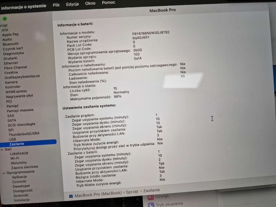 Macbook PRO 16 2023/ M2 PRO/ 16GB DDR5/ 512GB/ 15 cykli! Grade A