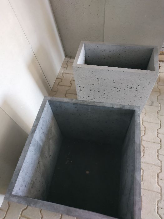 Donice Betonowe, Donice z Betonu Architektonicznego, 60x60x60 PROMOCJA