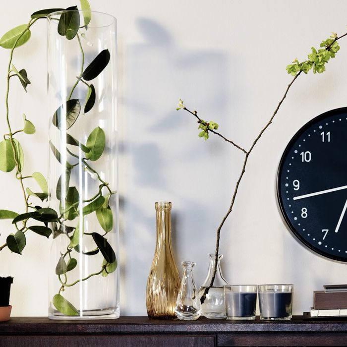 Ikea Cylinder Wazon Szkło Bezbarwne 68cm wys 16cm śr