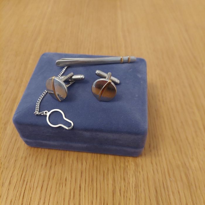 Zestaw spinki do koszuli i krawatu