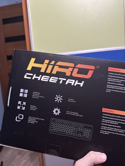 Klawiatura gamingowa HIRO Cheetah