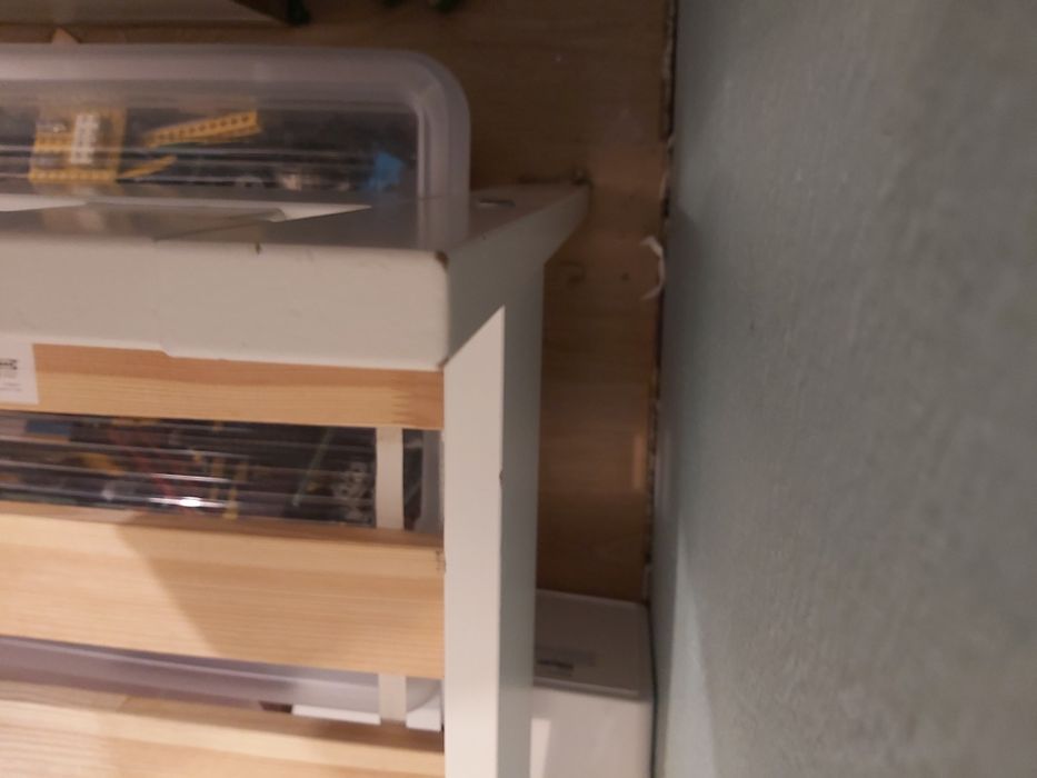 Łóżko dziecięce Ikea Kritter z barierką i materacem