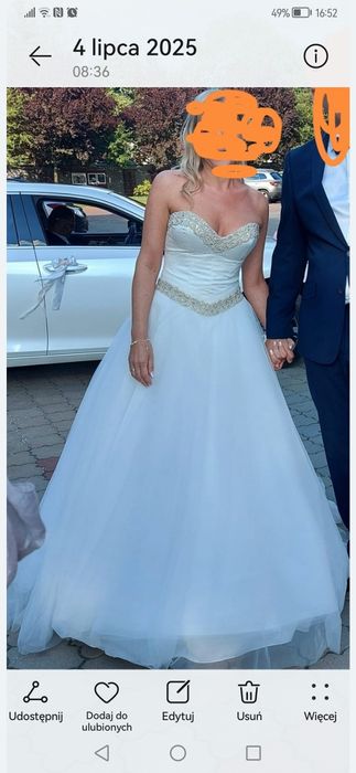 Przepiękna suknia ślubna princessa M