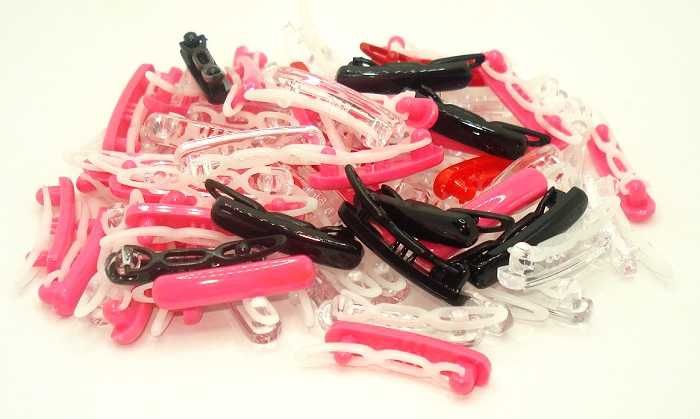 Profesjonalne plastikowe spinki do kokardek 110szt