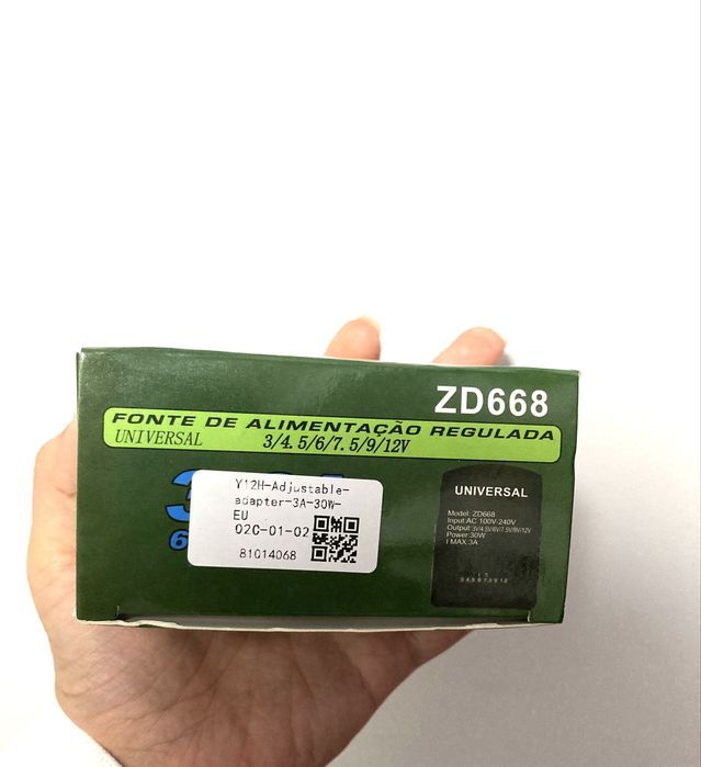 Transformador universal regulável (3V a 12V) *novo*