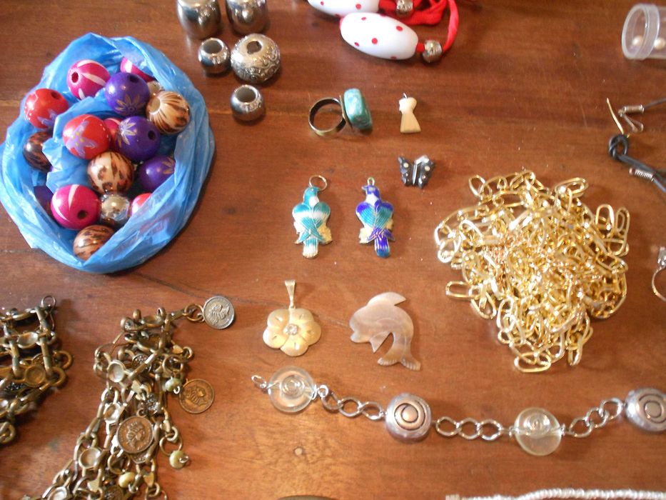 Conjunto de missangas para bijuteria