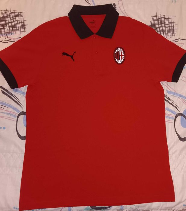 Polo manga curta AC Milan