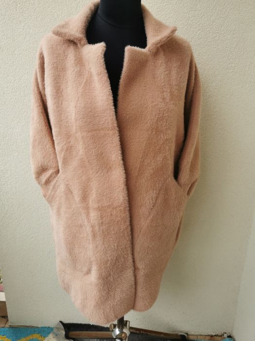 Płaszcz Alpaka beżowy Nowy
