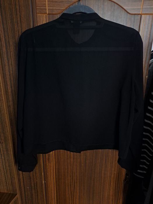 Czarna koszula mgiełka h&m