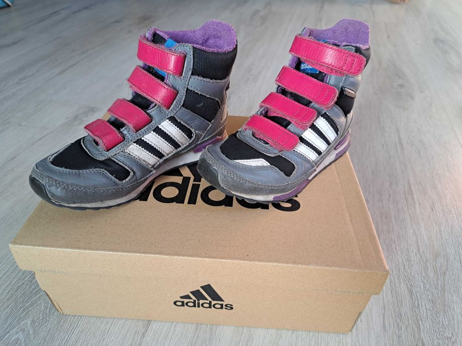 Buty dziewczęce kozaki zimowe Adidas zima 30